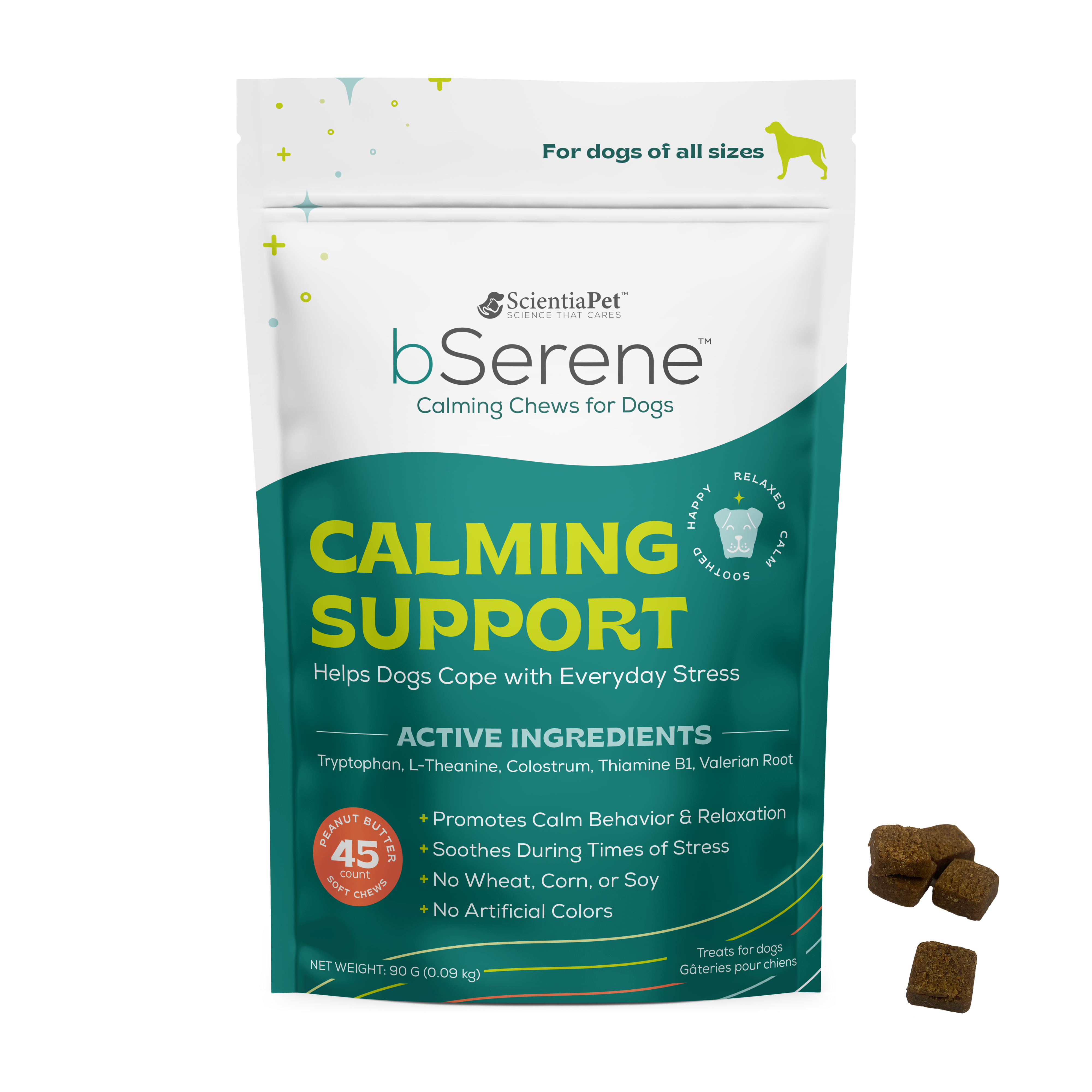 bSerene™ Dog Calming Chews - 45 Count